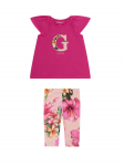 Guess Komplekti kuuluvad t-s&auml;rk ja retuusid K6GG01 K6YW4 Roosa Regular Fit