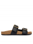 Tommy Hilfiger Pl&auml;tud Leather Double Strap Cork Sandals FW0FW09118 Must