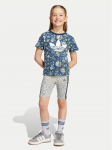 adidas Komplekti kuuluvad t-s&auml;rk ja &scaron;ortsid Liberty London JV7722 Tumesinine Slim Fit