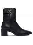 Calvin Klein Saapad Block Heel Ank Boot Lth Hdw HW0HW03171 Must