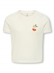 Kids ONLY T-s&auml;rk Annbel 15354276 Valge Cropped Fit