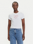 Tommy Jeans T-s&auml;rk Heart DW0DW21390 Valge Slim Fit
