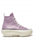 Converse Tennised Run Star Hike Platform Glitter A10096C Roosa