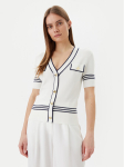 LOLA CASADEMUNT Kardigan LS2511007 Valge Regular Fit
