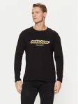 Jack & Jones Pikkade varrukatega T-s&auml;rk Vesterbro 12266419 Must Relaxed Fit