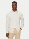 Calvin Klein Jeans S&auml;rk Linen Stripe Slim Shirt K10K109332 Beež Regular Fit