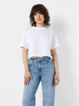 Noisy May T-s&auml;rk Alena 27023863 Valge Cropped Fit