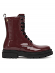Tommy Hilfiger Traperid Lace-Up Bootie T4A5-34025-0775 S Bordoopunane