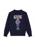 Guess Kampsun N6RR01 Z2ZK2 Tumesinine Regular Fit