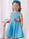 Abel & Lula Elegantne kleit 5062 Sinine Regular Fit