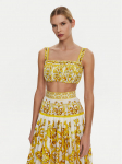 Dolce&Gabbana Top F755PT HH5EA Kollane Regular Fit