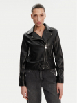 Rinascimento Tehisnahast jope CFC0119619003 Must Regular Fit