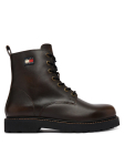 Tommy Jeans Traperid Archive '01 Brushed Leather EM0EM01787 Tumepruun