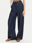 Guess Teksad W5GA1T D5N61 Tumesinine Wide Leg