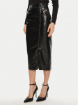 ACCESS FASHION Tehisnahast seelik 44-6064-178 Must Slim Fit