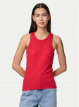 Pieces Top Ruka 17133673 Punane Slim Fit