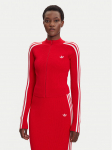 adidas Pluus adicolor 3-Stripes JY2598 Punane Slim Fit