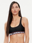 KARL LAGERFELD Bikini &uuml;lemine osa 240W2221 Must