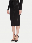 Elisabetta Franchi Pliiatsseelik GO-124-57E2-V460 Must Slim Fit