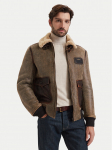 Aeronautica Militare Nahkjope 262PN0165U100876 Pruun Regular Fit