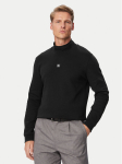 HUGO Pikkade varrukatega T-s&auml;rk Derytur 50567967 Must Regular Fit