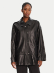 BOSS Nahkjope Salaha 50544445 Must Relaxed Fit