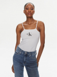 Calvin Klein Jeans Bodi Monologo J20J223421 Valge Slim Fit XXXL