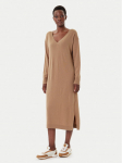 Weekend Max Mara Kootud kleit Zenith 2525326012 Beež Regular Fit M