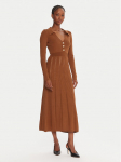 TWINSET Kootud kleit 252TP3110 Pruun Regular Fit