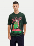 Jack & Jones T-s&auml;rk Holiday Cartoon 12287550 Roheline Relaxed Fit XL