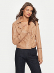 Guess Tehisnahast jope W4YL21 WE480 Beež Regular Fit
