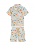 Guess Komplekti kuuluvad s&auml;rk ja riidest &scaron;ortsid I6GG09 WO730 Kreemjas Regular Fit