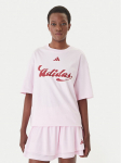 adidas T-s&auml;rk House Of Tiro Graphic KB7169 Roosa Oversize