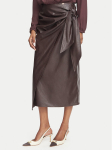 Elisabetta Franchi Tehisnahast seelik GO-218-66E2-V320 Tumepruun Regular Fit