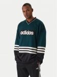 adidas Pikkade varrukatega T-s&auml;rk JV8467 Roheline Loose Fit