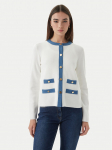 Luisa Spagnoli Kardigan Capotreno 100363 Valge Regular Fit