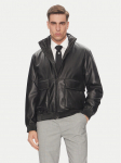 HUGO Tehisnahast jope Bono2511 50530772 Must Regular Fit
