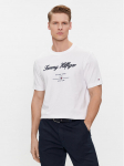 Tommy Hilfiger T-s&auml;rk Script Logo Tee MW0MW33691 Valge Regular Fit