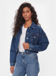 Pepe Jeans Teksajakk Foxley Logo PL402329 Sinine Oversize