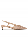 Tommy Hilfiger Tacones Mono Squared Toe Kitten Slingb FW0FW08746 Beež