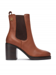 Tommy Hilfiger Saapad Square Toe Chelsea High Block Hl FW0FW08844 Pruun 37