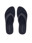 Tommy Hilfiger Varbavahesandaalid Th Wedge Cornrow Beach Sandal FW0FW09037 Tumesinine
