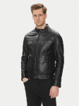 Serge Pariente Nahkjope Erico Must Regular Fit