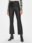 Vero Moda Tehisnahast p&uuml;ksid 10300232 Must Flared Fit