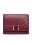 Calvin Klein Rahakott Emblem Hw Pebble Trifold W/Zip LV04F1128G Bordoopunane