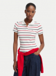 Tommy Jeans Polo s&auml;rk DW0DW22327 Valge Slim Fit