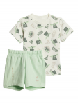 adidas Komplekti kuuluvad t-s&auml;rk ja &scaron;ortsid Star Wars The Mandalorian&trade; JF3628 Roheline Regular Fit
