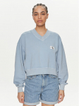 Calvin Klein Jeans Pluus J20J223079 Sinine Relaxed Fit