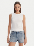 Calvin Klein Jeans Top LV047B265G Valge Slim Fit