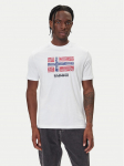 Napapijri T-s&auml;rk S-Drapeau Ss NP0A891K Valge Regular Fit